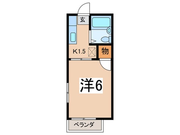 ファミーユ岡沢の物件間取画像